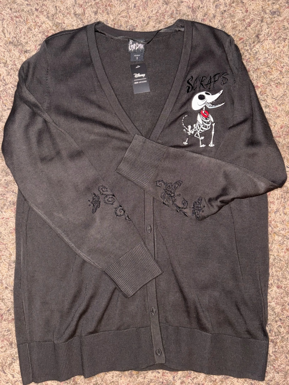 Corpse Bride Cardigan Button Down Sweater